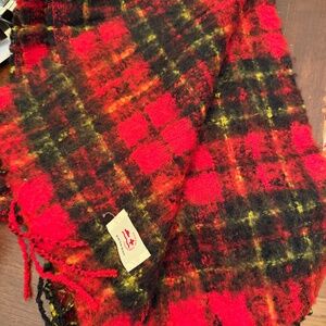 Posh Boy Japanese vintage streetwear wool plaid scarf